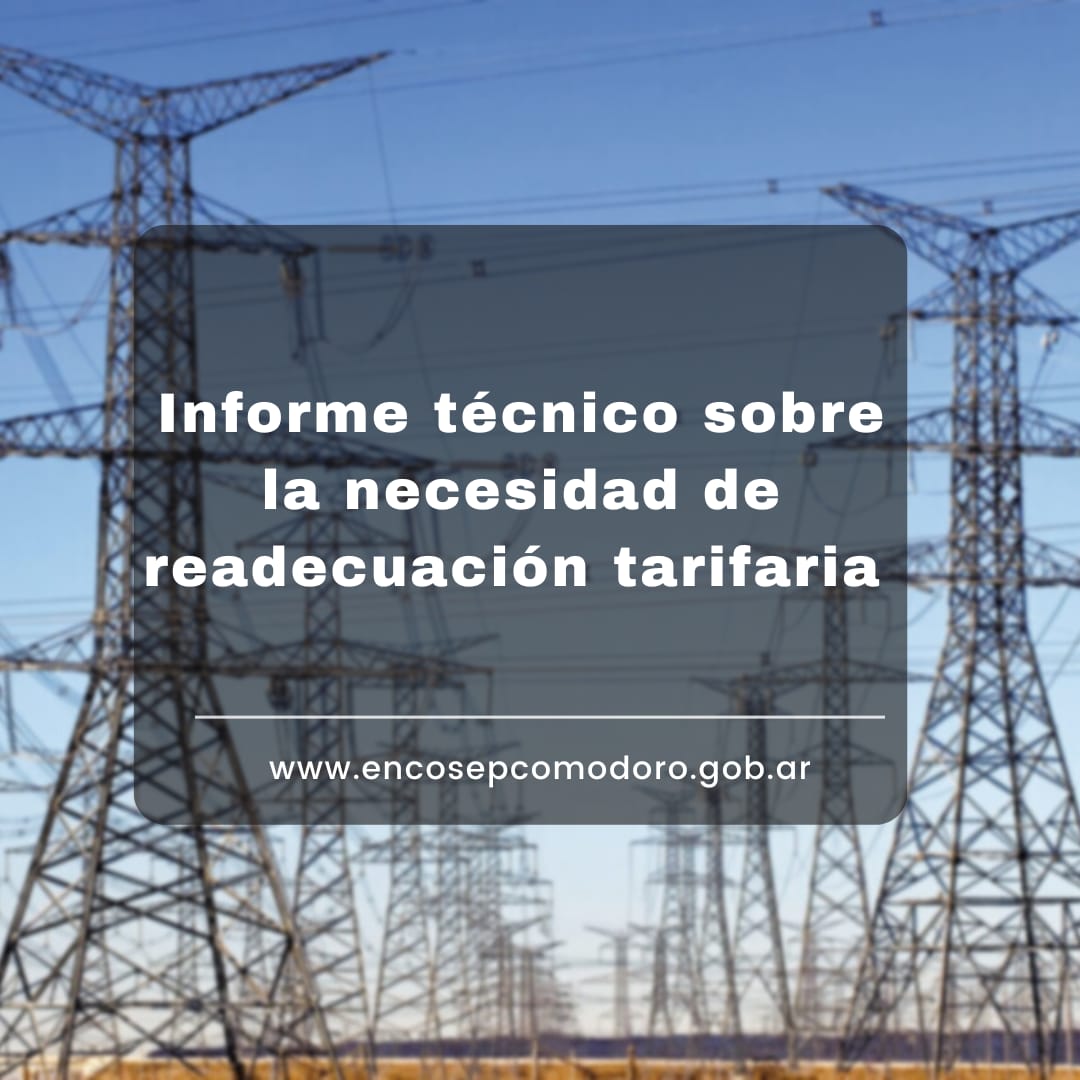 Informe técnico sobre necesidad de readecuación tarifaria