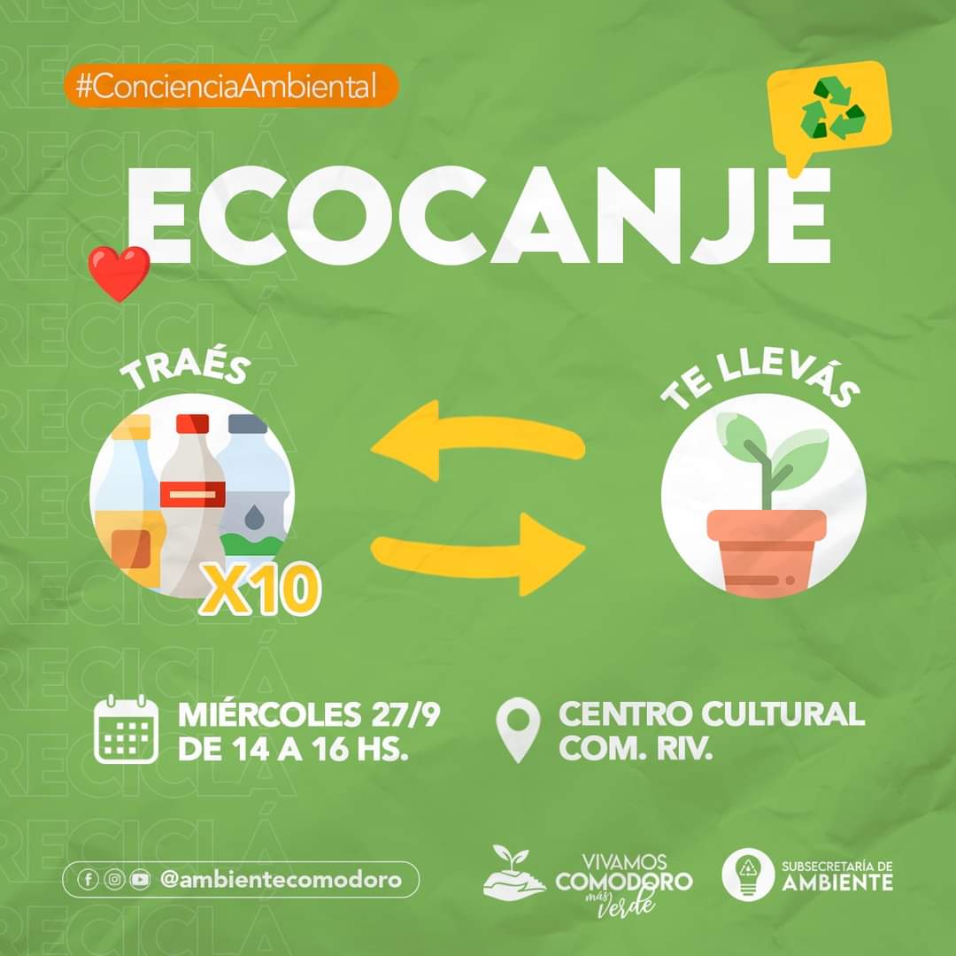 ECOCANJE: El miércoles habrá un nuevo intercambio