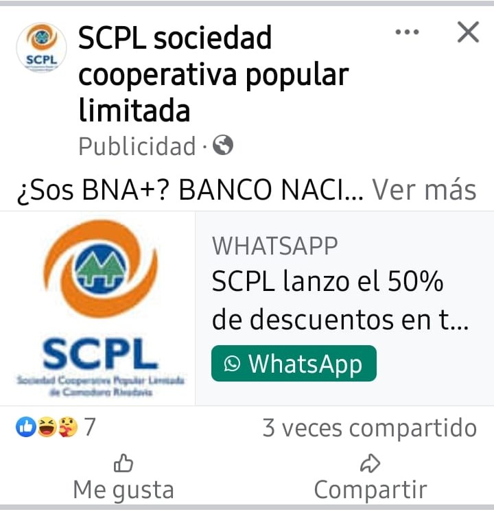 ALERTA SOBRE ANUNCIO FALSO Y ENLACE SOSPECHOSO 